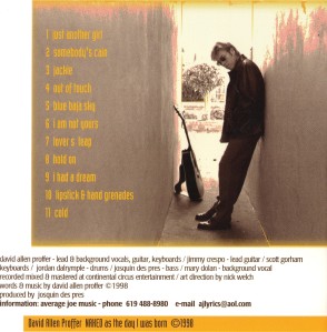 NAKED as the day I was born 1998 back cover